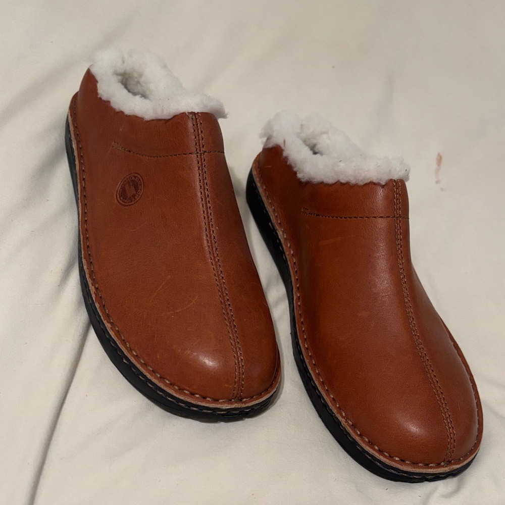 Polo by Ralph Lauren Brown Mules with White Lining